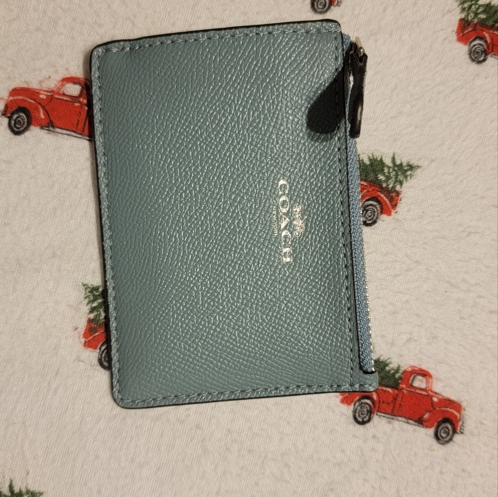 Coach leather card holder/Keychain wallet